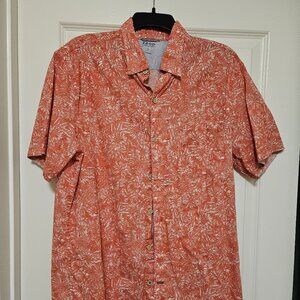 IZOD Saltwater Short Sleeve Button Up Shirt Men's